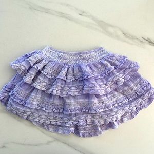 LoveShackFancy Lavender Ruffled Kids Dress